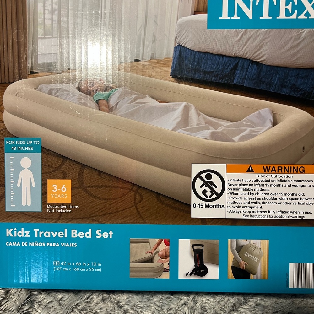 Inflatable Travel Bed for Kids
